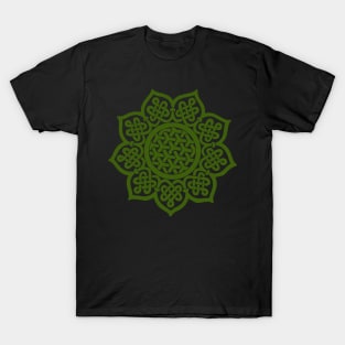 Green Celtic Mandala T-Shirt